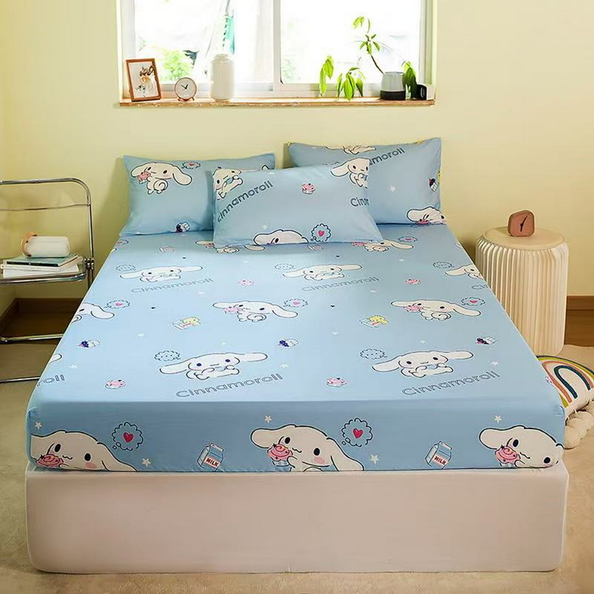 91家纺网 家纺一手货源 找家纺 （总）博雅 2026新款三丽鸥全棉小版印花床笠