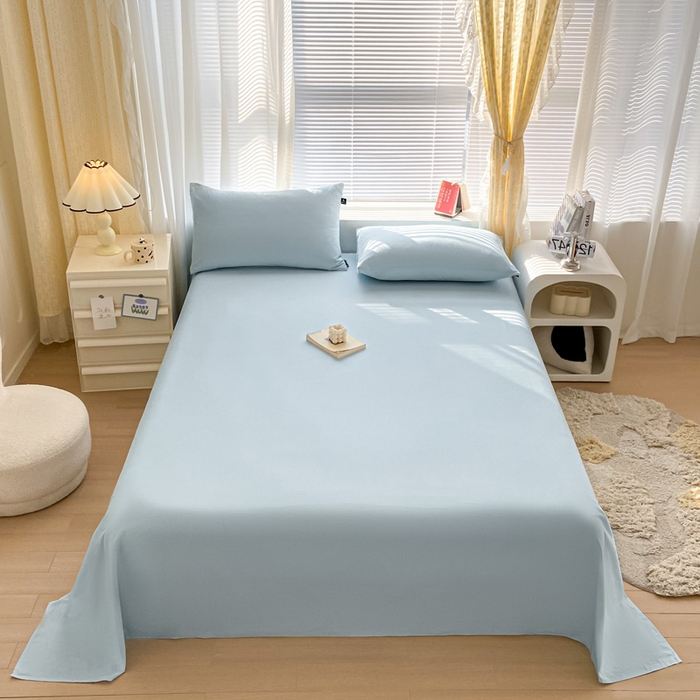 91家纺网 家纺一手货源 找家纺 （总）涵宸家纺 2026新款全棉纯色单床单-米兰