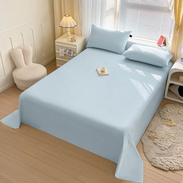 91家纺网 家纺一手货源 找家纺 （总）涵宸家纺 2026新款全棉纯色单床单-米兰