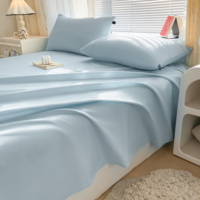 91家纺网 家纺一手货源 找家纺 （总）涵宸家纺 2026新款全棉纯色单床单-米兰