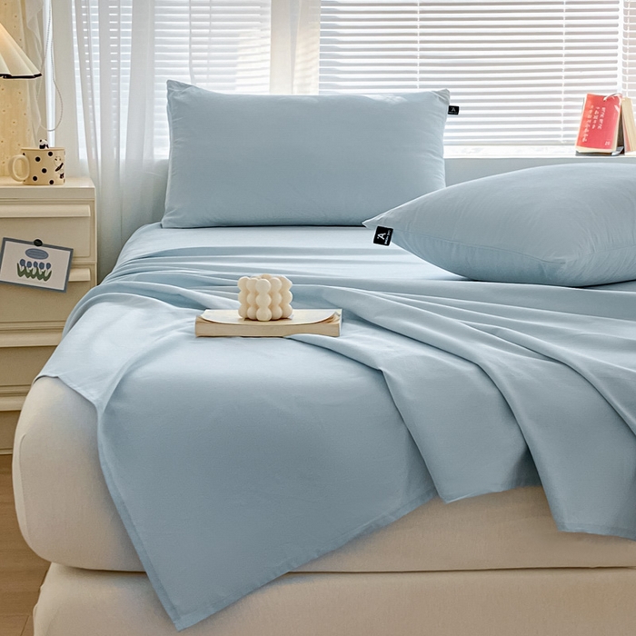 91家纺网 家纺一手货源 找家纺 （总）涵宸家纺 2026新款全棉纯色单床单-米兰