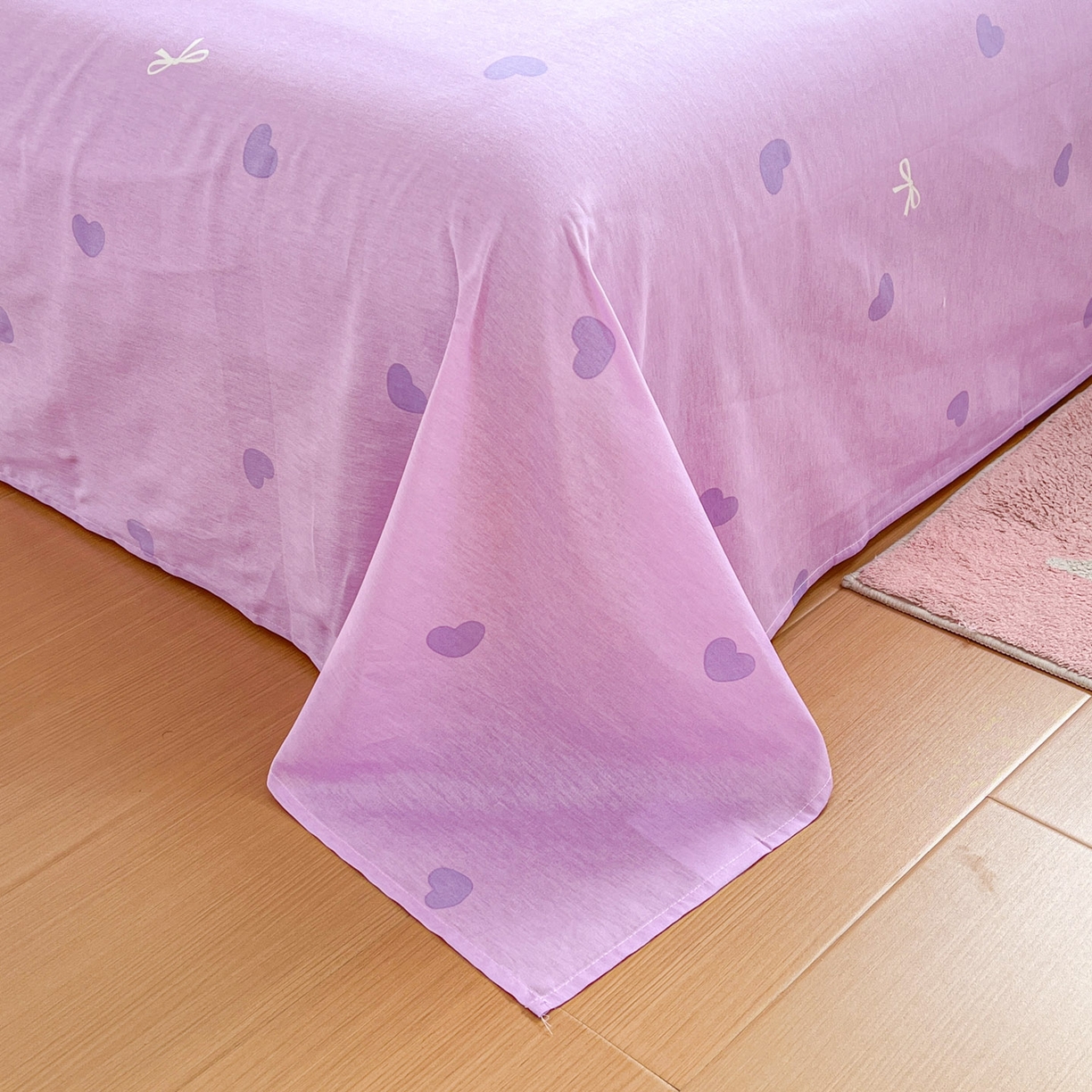 91家纺网 家纺一手货源 找家纺 浩诚 2026新款专版三丽鸥hellokitty库洛米正版授权大版全棉纯棉四件套 甜心库洛米