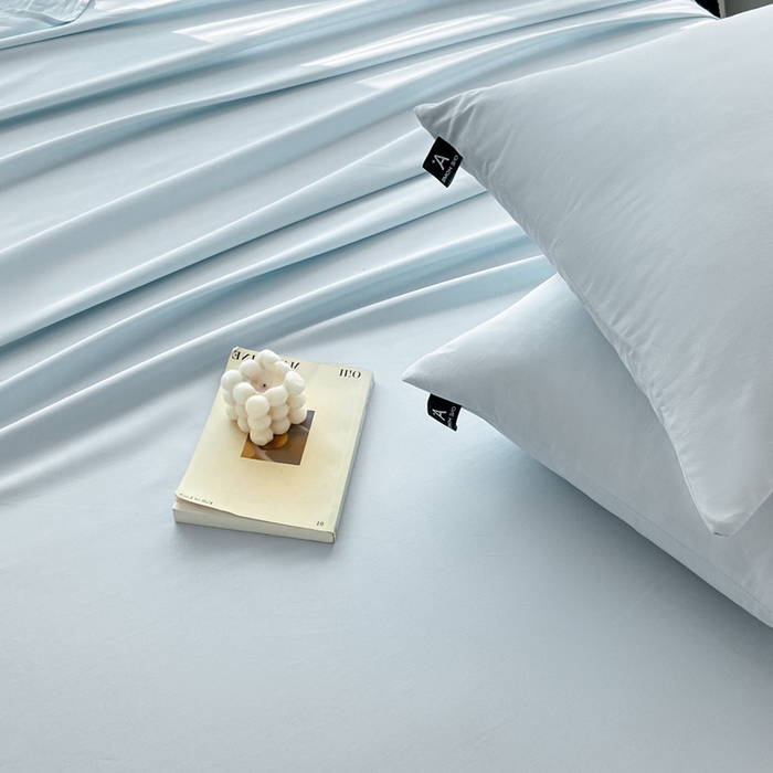 91家纺网 家纺一手货源 找家纺 涵宸家纺 2026新款全棉纯色单床单-米兰 床单-晨雾兰