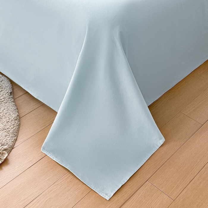 91家纺网 家纺一手货源 找家纺 涵宸家纺 2026新款全棉纯色单床单-米兰 床单-晨雾兰