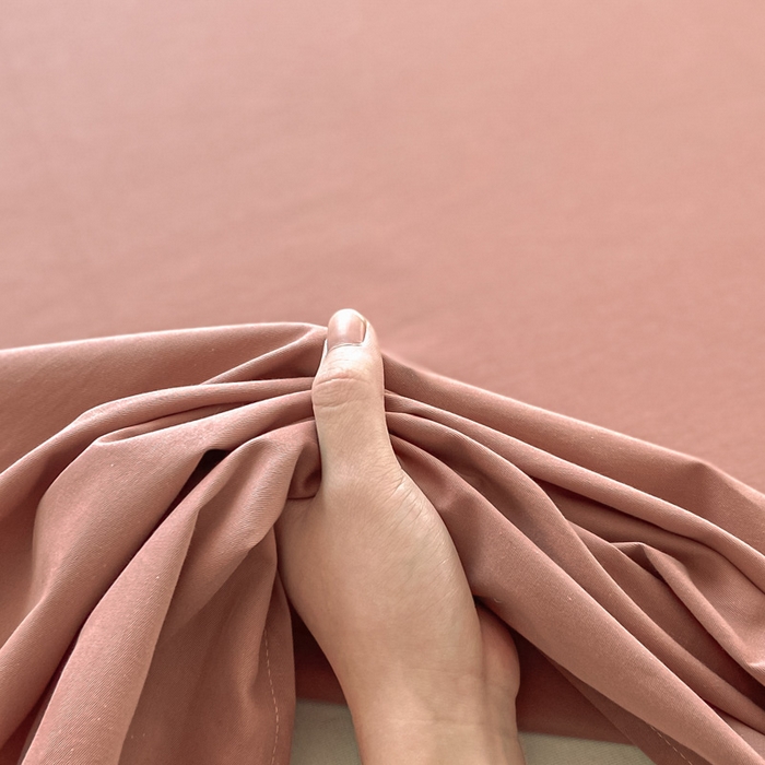 91家纺网 家纺一手货源 找家纺 涵宸家纺 2026新款全棉纯色单床单-米兰 床单-豆其