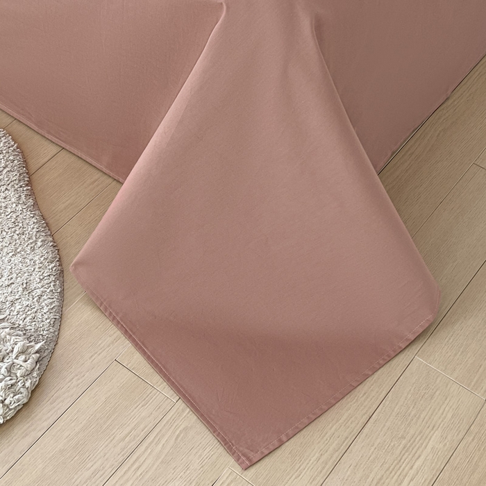 91家纺网 家纺一手货源 找家纺 涵宸家纺 2026新款全棉纯色单床单-米兰 床单-豆其