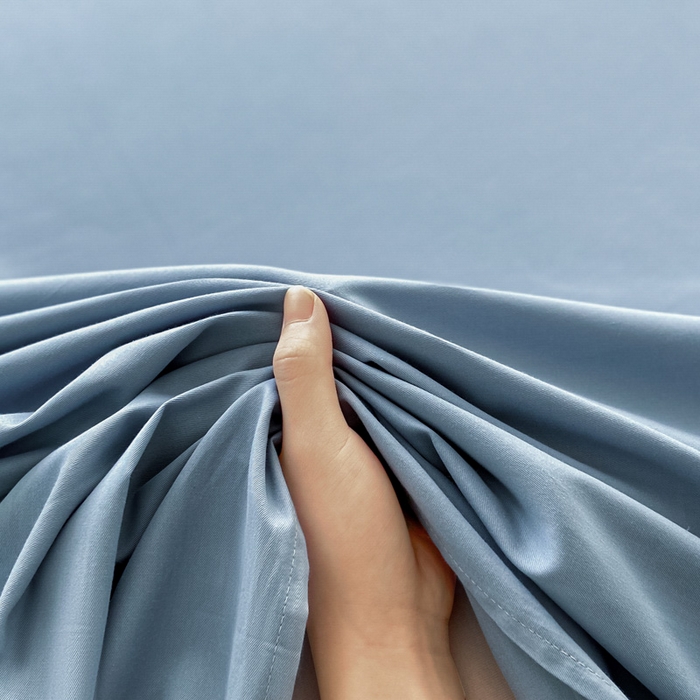 91家纺网 家纺一手货源 找家纺 涵宸家纺 2026新款全棉纯色单床单-米兰 床单-湖兰