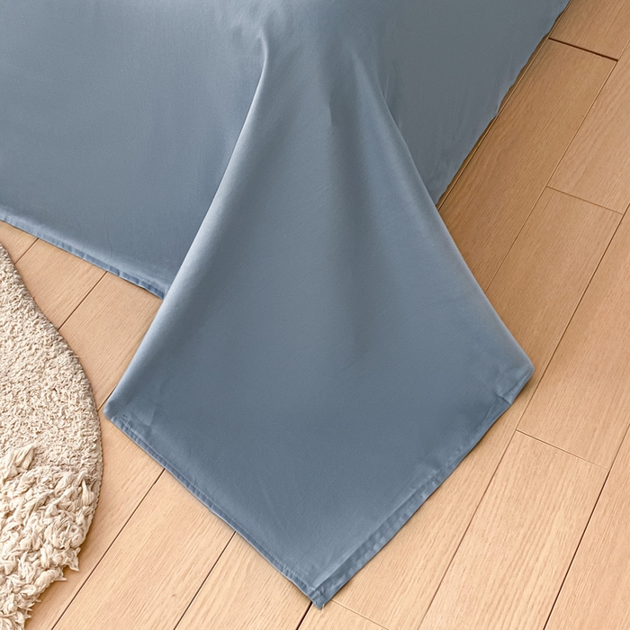 91家纺网 家纺一手货源 找家纺 涵宸家纺 2026新款全棉纯色单床单-米兰 床单-湖兰