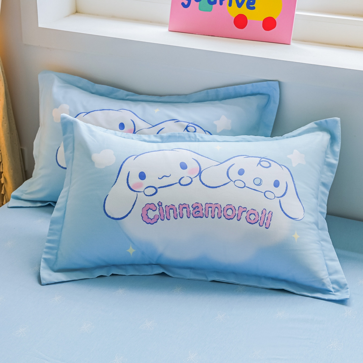 91家纺网 家纺一手货源 找家纺 浩诚 2026新款专版三丽鸥hellokitty库洛米正版授权大版全棉纯棉四件套 云朵天使