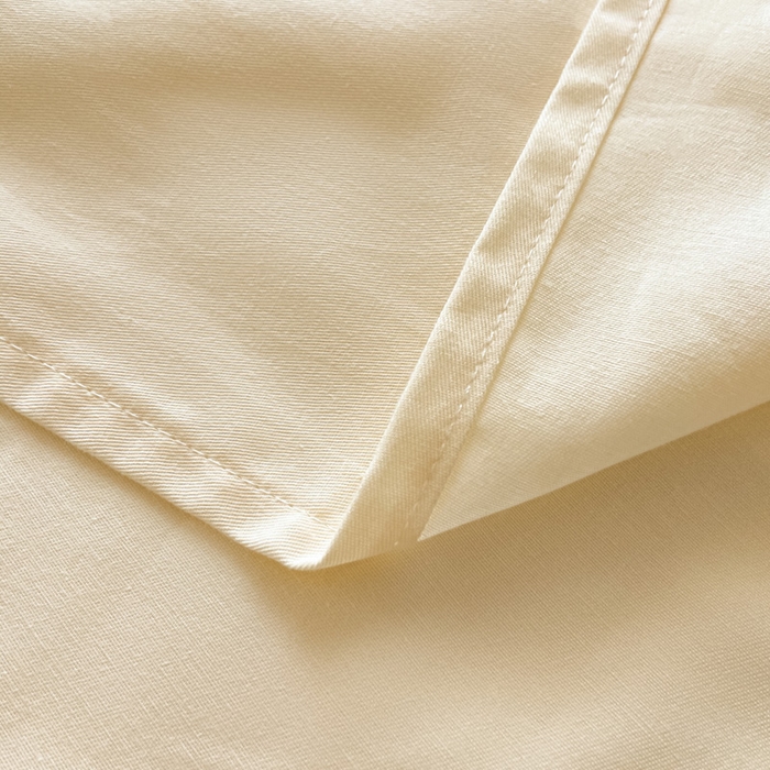91家纺网 家纺一手货源 找家纺 涵宸家纺 2026新款全棉纯色单床单-米兰 床单-奶白