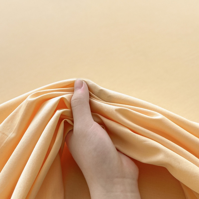 91家纺网 家纺一手货源 找家纺 涵宸家纺 2026新款全棉纯色单床单-米兰 床单-浅黄