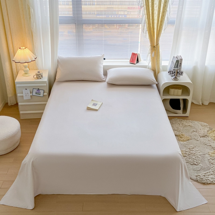 91家纺网 家纺一手货源 找家纺 涵宸家纺 2026新款全棉纯色单床单-米兰 床单-土灰