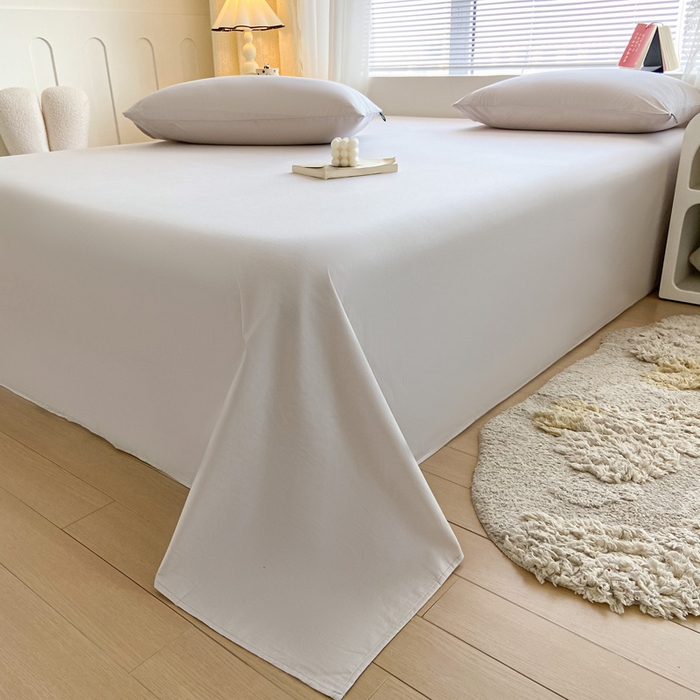 91家纺网 家纺一手货源 找家纺 涵宸家纺 2026新款全棉纯色单床单-米兰 床单-土灰