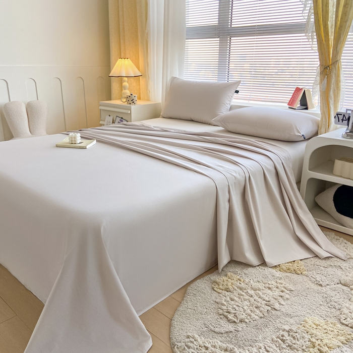 91家纺网 家纺一手货源 找家纺 涵宸家纺 2026新款全棉纯色单床单-米兰 床单-土灰