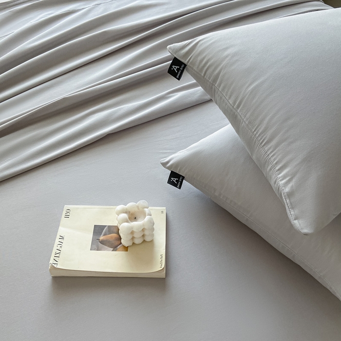 91家纺网 家纺一手货源 找家纺 涵宸家纺 2026新款全棉纯色单床单-米兰 床单-梧桐灰