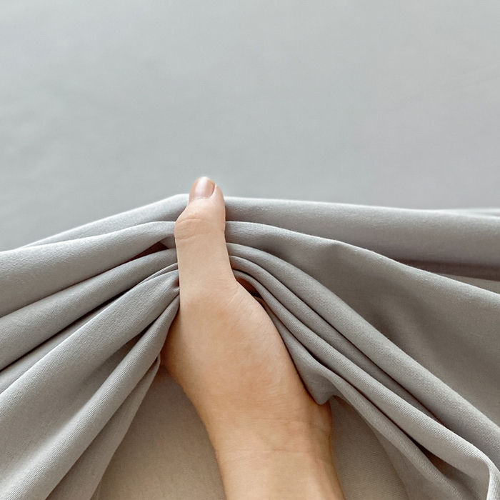 91家纺网 家纺一手货源 找家纺 涵宸家纺 2026新款全棉纯色单床单-米兰 床单-梧桐灰