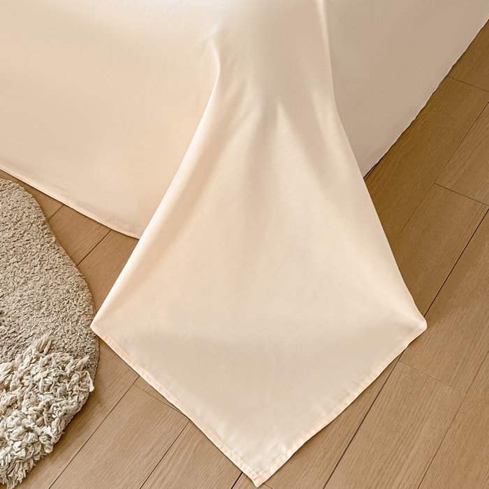 91家纺网 家纺一手货源 找家纺 涵宸家纺 2026新款全棉纯色单床单-米兰 床单-香槟金