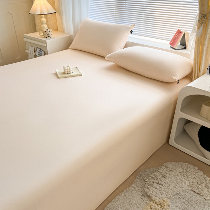 91家纺网 家纺一手货源 找家纺 涵宸家纺 2026新款全棉纯色单床单-米兰 床单-香槟金