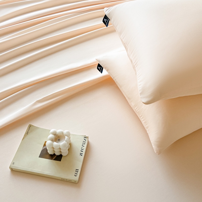 91家纺网 家纺一手货源 找家纺 涵宸家纺 2026新款全棉纯色单床单-米兰 床单-香槟金