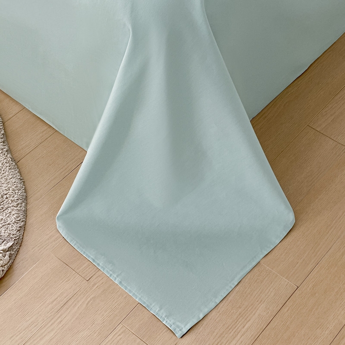 91家纺网 家纺一手货源 找家纺 涵宸家纺 2026新款全棉纯色单床单-米兰 床单-幸运兰