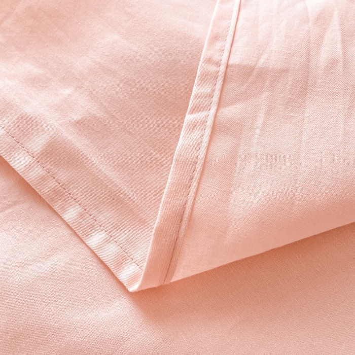 91家纺网 家纺一手货源 找家纺 涵宸家纺 2026新款全棉纯色单床单-米兰 床单-烟粉
