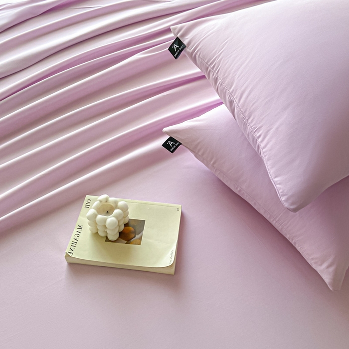 91家纺网 家纺一手货源 找家纺 涵宸家纺 2026新款全棉纯色单床单-米兰 床单-优雅紫