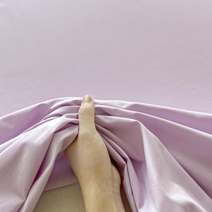 91家纺网 家纺一手货源 找家纺 涵宸家纺 2026新款全棉纯色单床单-米兰 床单-优雅紫