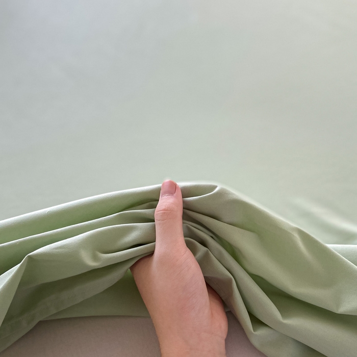 91家纺网 家纺一手货源 找家纺 涵宸家纺 2026新款全棉纯色单床单-米兰 床单-月光绿