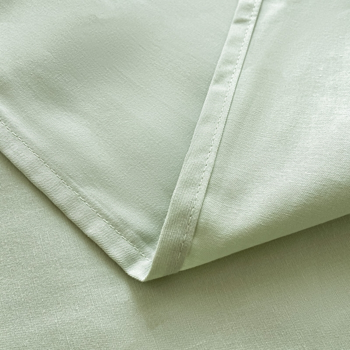 91家纺网 家纺一手货源 找家纺 涵宸家纺 2026新款全棉纯色单床单-米兰 床单-月光绿