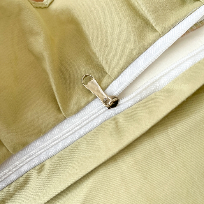 91家纺网 家纺一手货源 找家纺 艾迪尚家纺 2026法式韩版荷叶边纯色长绒棉纯棉单被套 青提絮语