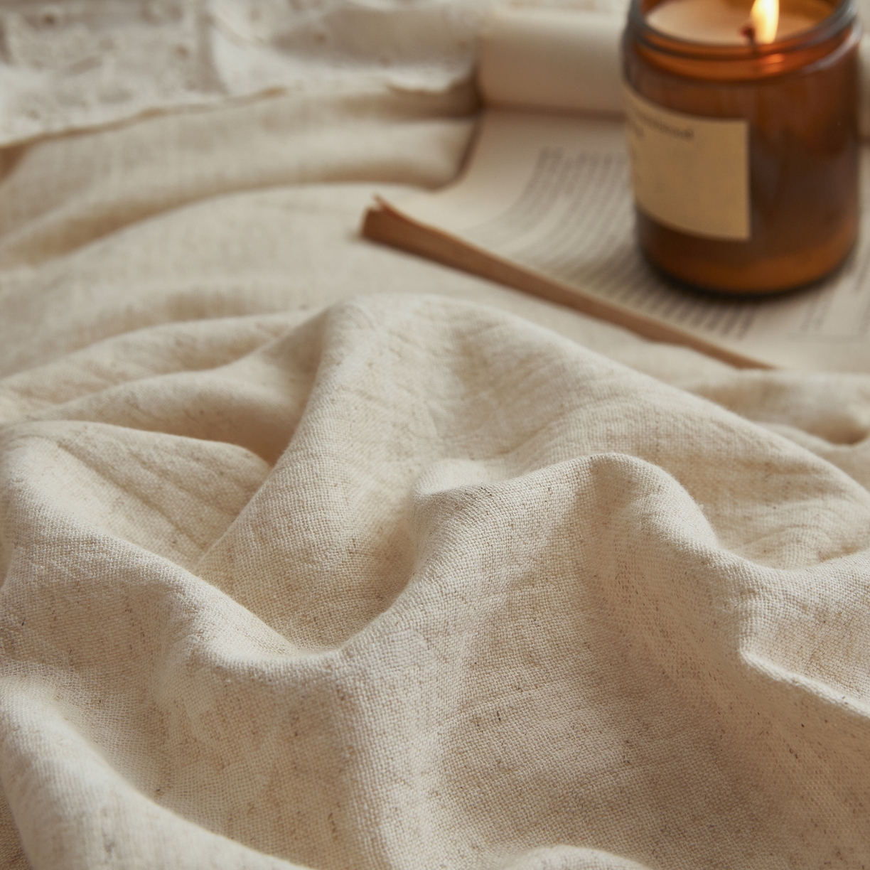 91家纺网 家纺一手货源 找家纺 KA家纺 2026春夏新款色织提花棉麻四件套花边款 繁花绵语