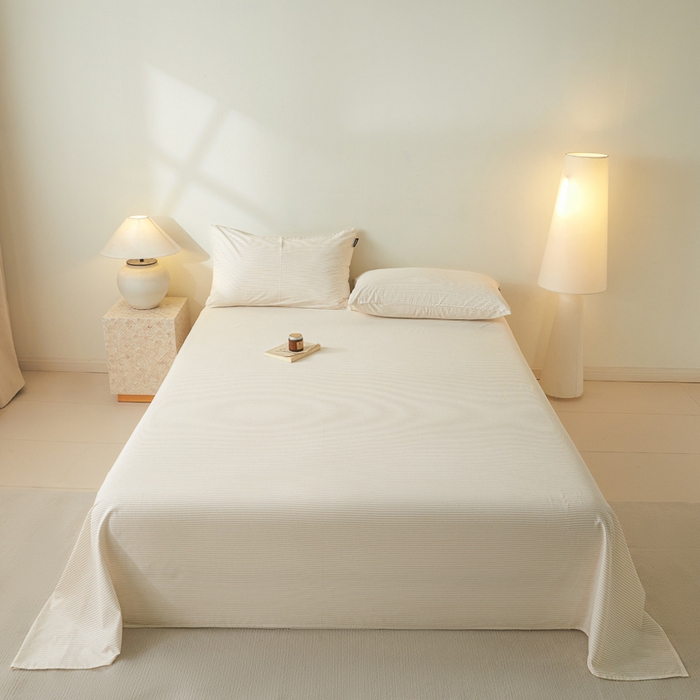 涵宸家纺 2026新款全棉印花单床单-良品 床单-半夏-其