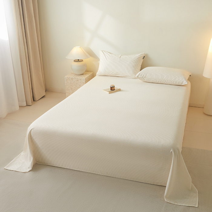 91家纺网 家纺一手货源 找家纺 涵宸家纺 2026新款全棉印花单床单-良品 床单-半夏-其