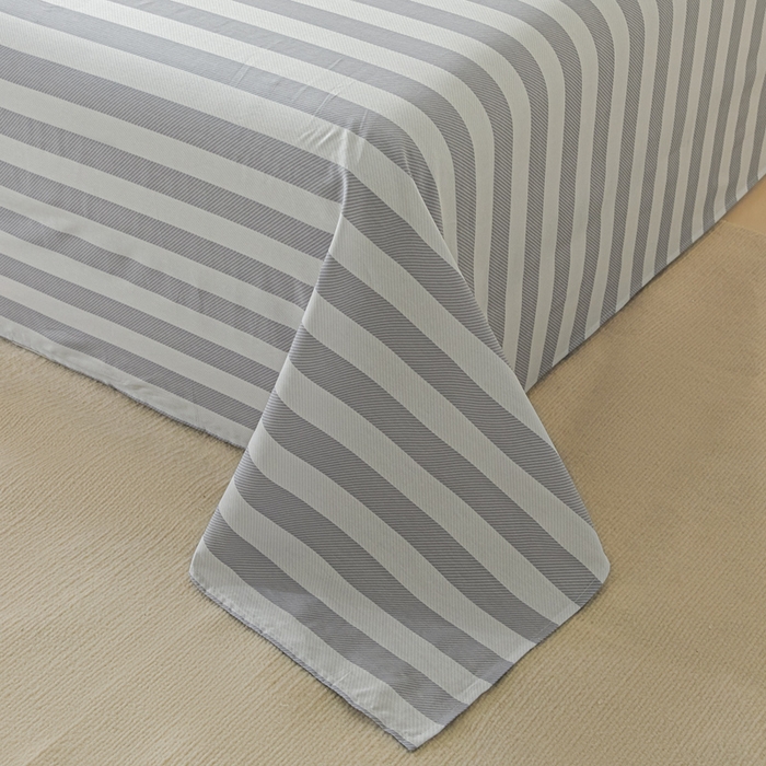 91家纺网 家纺一手货源 找家纺 涵宸家纺 2026新款全棉印花单床单-良品 床单-多哈-灰