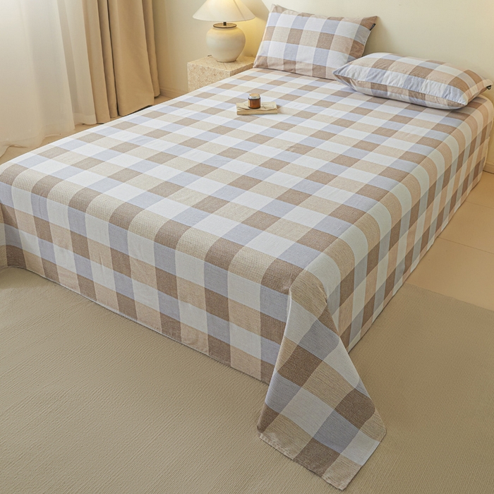 91家纺网 家纺一手货源 找家纺 涵宸家纺 2026新款全棉印花单床单-良品 床单-格律-兰