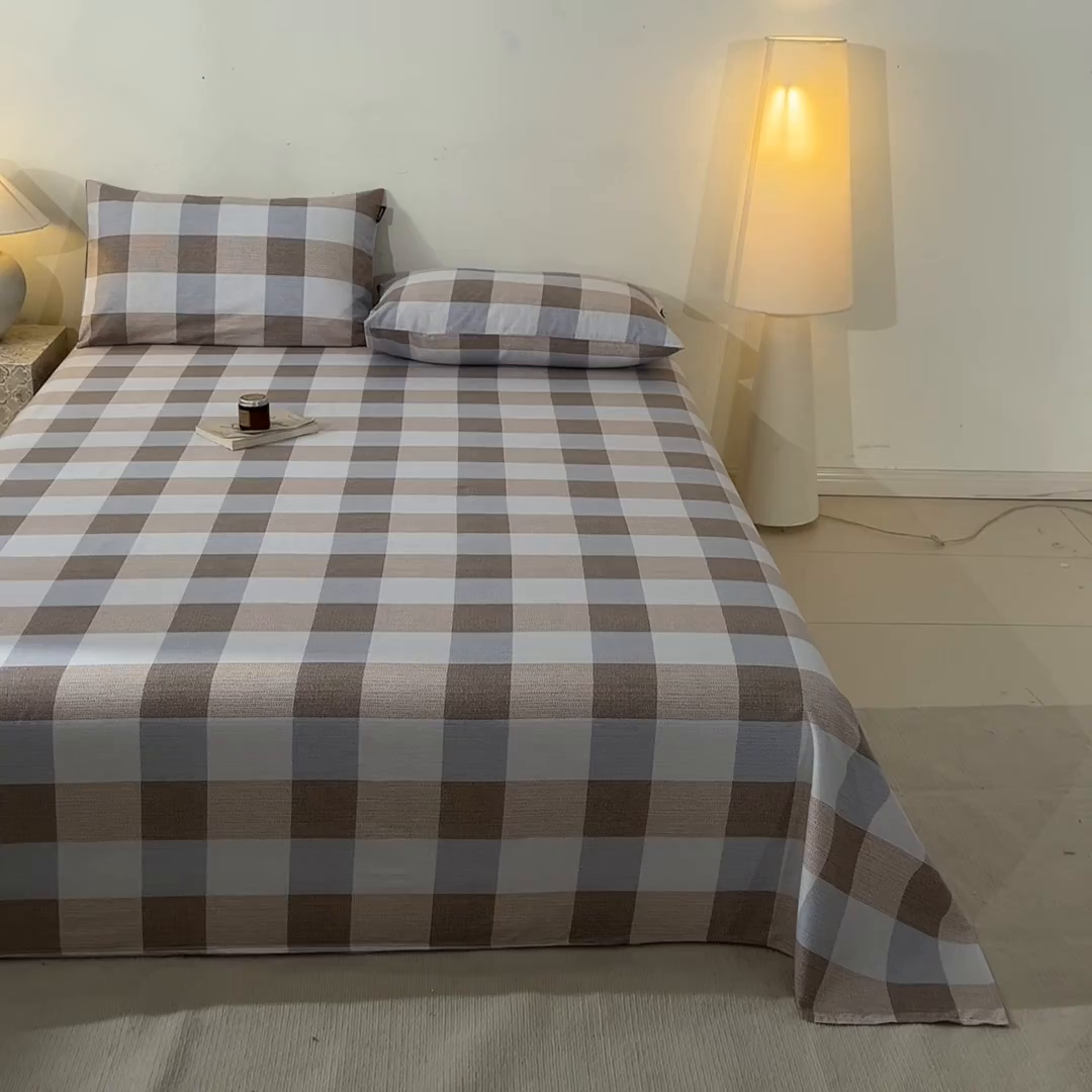 91家纺网 家纺一手货源 找家纺 涵宸家纺 2026新款全棉印花单床单-良品 床单-格律-兰