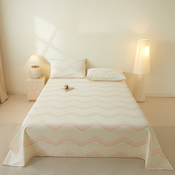 涵宸家纺 2026新款全棉印花单床单-良品 床单-摩卡