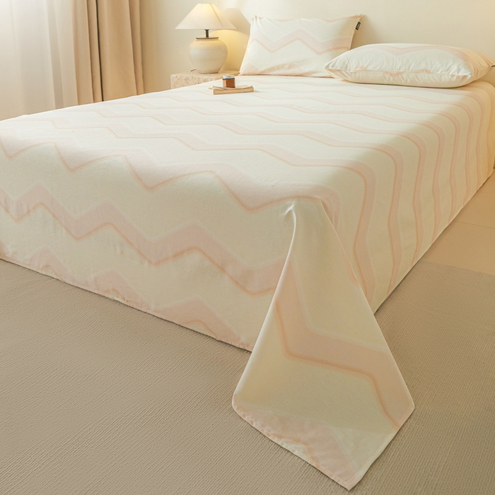 91家纺网 家纺一手货源 找家纺 涵宸家纺 2026新款全棉印花单床单-良品 床单-摩卡