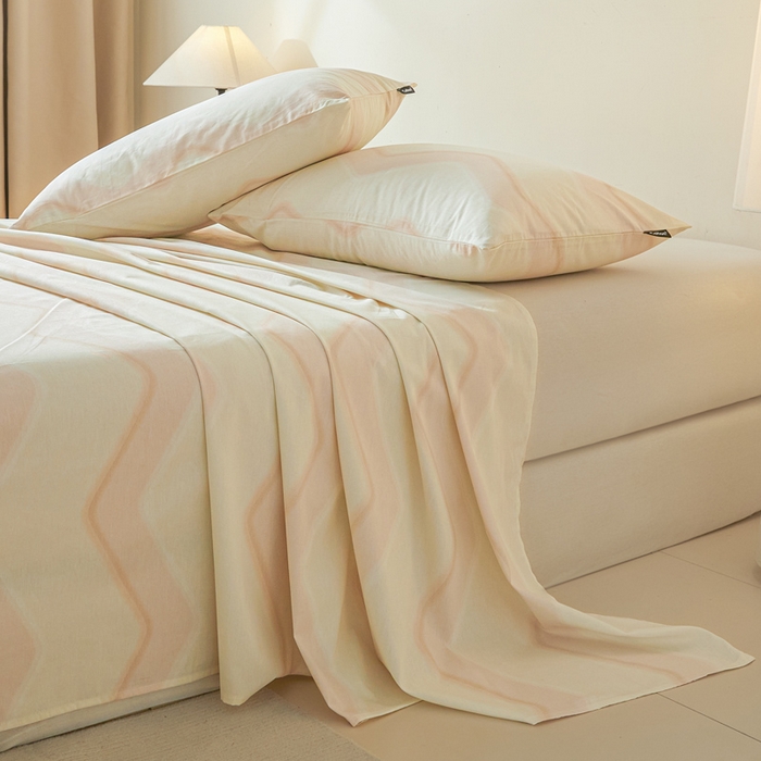 91家纺网 家纺一手货源 找家纺 涵宸家纺 2026新款全棉印花单床单-良品 床单-摩卡