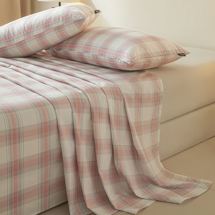 91家纺网 家纺一手货源 找家纺 涵宸家纺 2026新款全棉印花单床单-良品 床单-莫妮粉