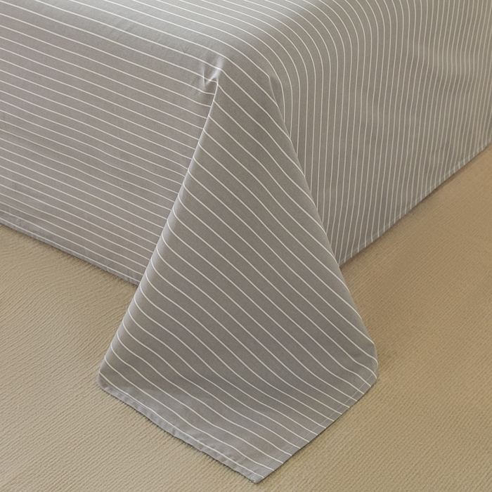 91家纺网 家纺一手货源 找家纺 涵宸家纺 2026新款全棉印花单床单-良品 床单-英伦-浅灰