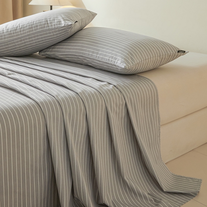 91家纺网 家纺一手货源 找家纺 涵宸家纺 2026新款全棉印花单床单-良品 床单-英伦-浅灰