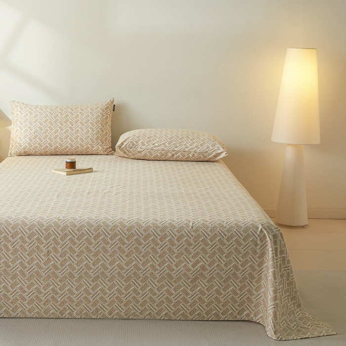 91家纺网 家纺一手货源 找家纺 涵宸家纺 2026新款全棉印花单床单-良品 床单-云沫