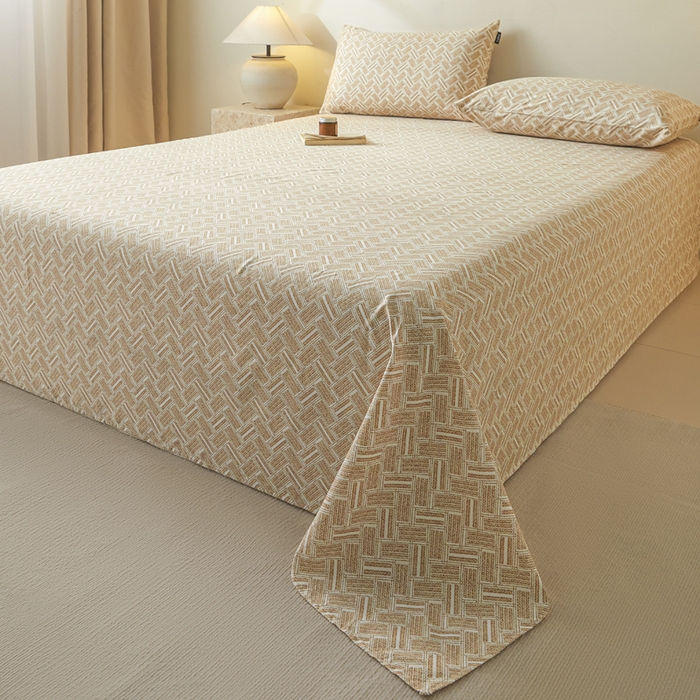 91家纺网 家纺一手货源 找家纺 涵宸家纺 2026新款全棉印花单床单-良品 床单-云沫