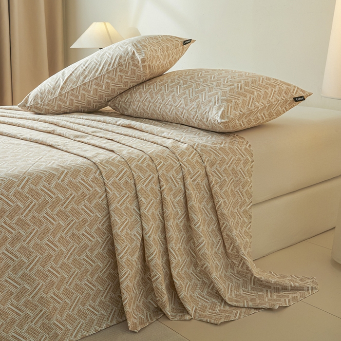 91家纺网 家纺一手货源 找家纺 涵宸家纺 2026新款全棉印花单床单-良品 床单-云沫