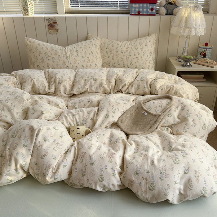 91家纺网 家纺一手货源 找家纺 （总）爱思佳 2026新款全棉纯棉双层纱基款系列四件套