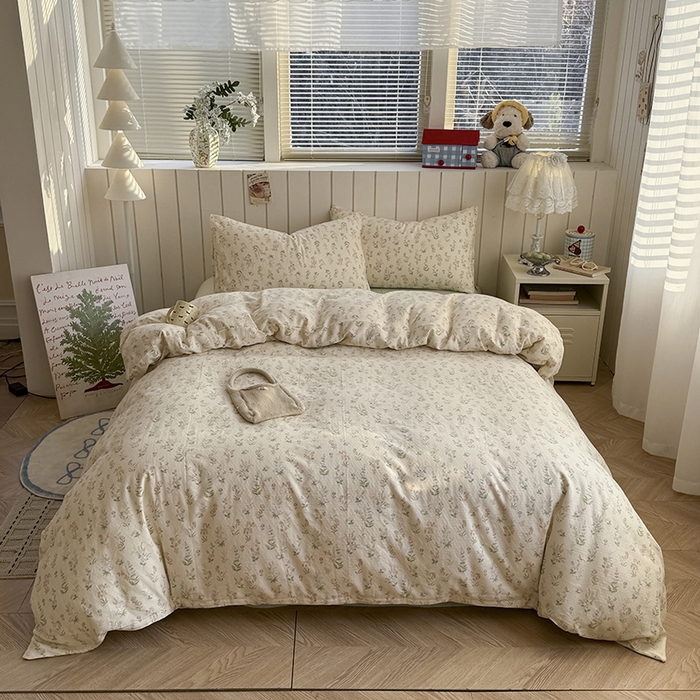 91家纺网 家纺一手货源 找家纺 （总）爱思佳 2026新款全棉纯棉双层纱基款系列四件套