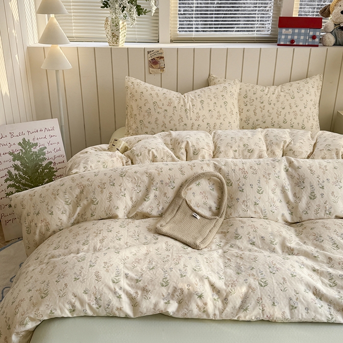 91家纺网 家纺一手货源 找家纺 （总）爱思佳 2026新款全棉纯棉双层纱基款系列四件套