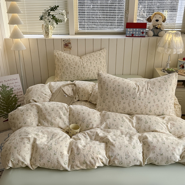 91家纺网 家纺一手货源 找家纺 （总）爱思佳 2026新款全棉纯棉双层纱基款系列四件套