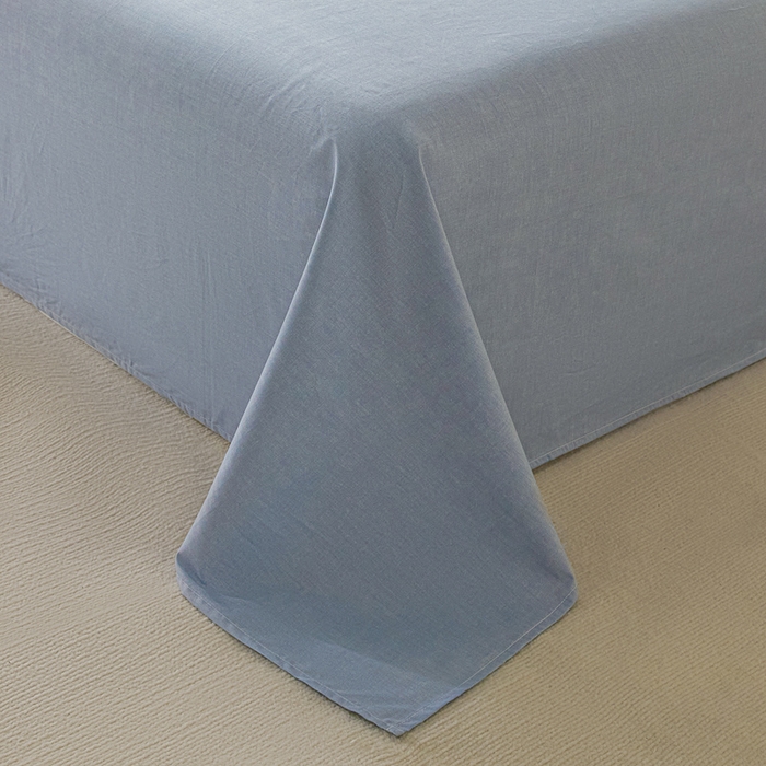 91家纺网 家纺一手货源 找家纺 涵宸家纺 2026新款全棉印花单床单-良品 床单-云纹-兰